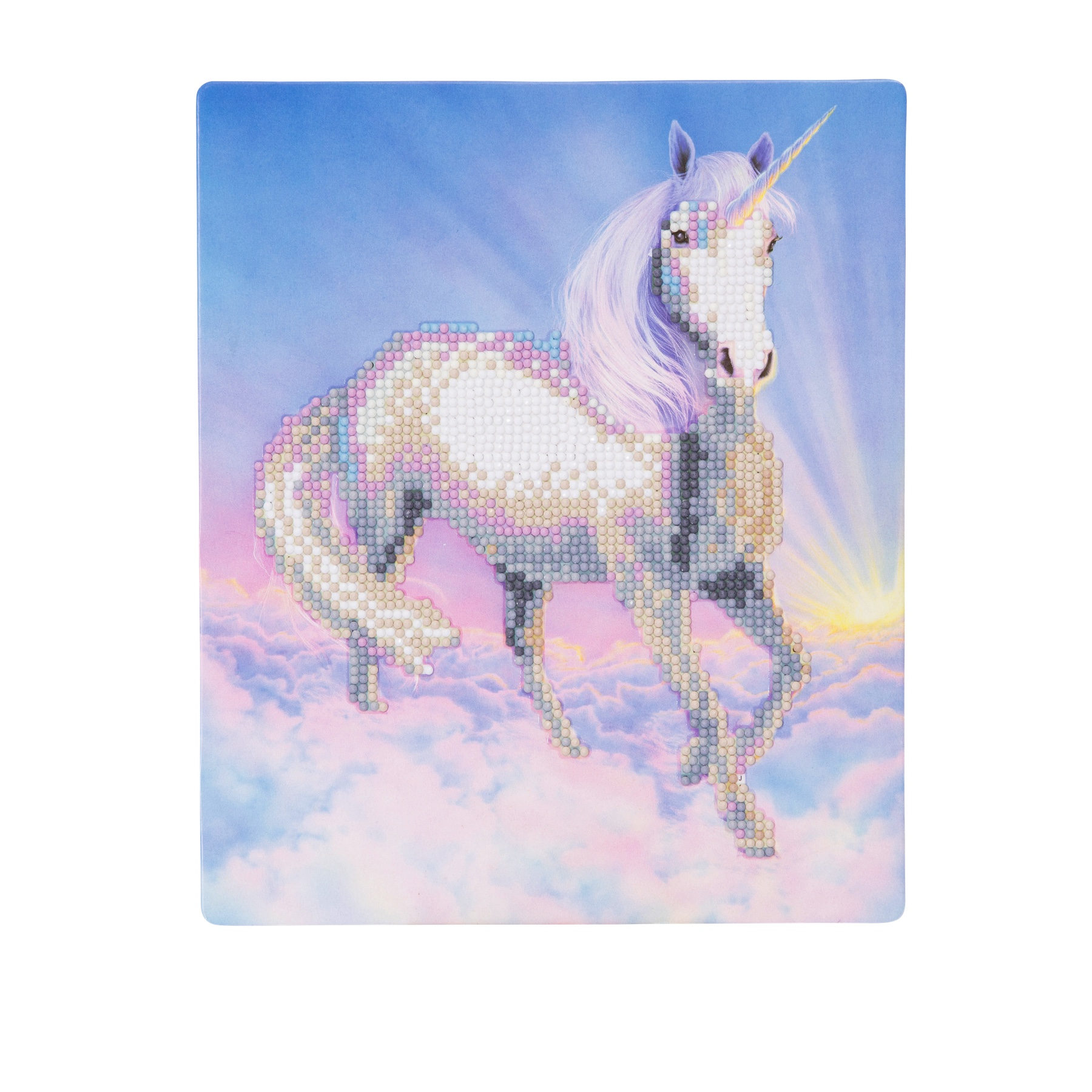 Craft Buddy Diamant Malen Set - Riesige Einhorn Regenbogen Karte 29x21 Cm Zum Selbermachen