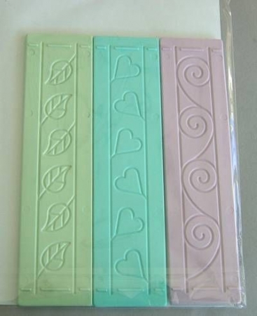 3 er Set Prägeboards