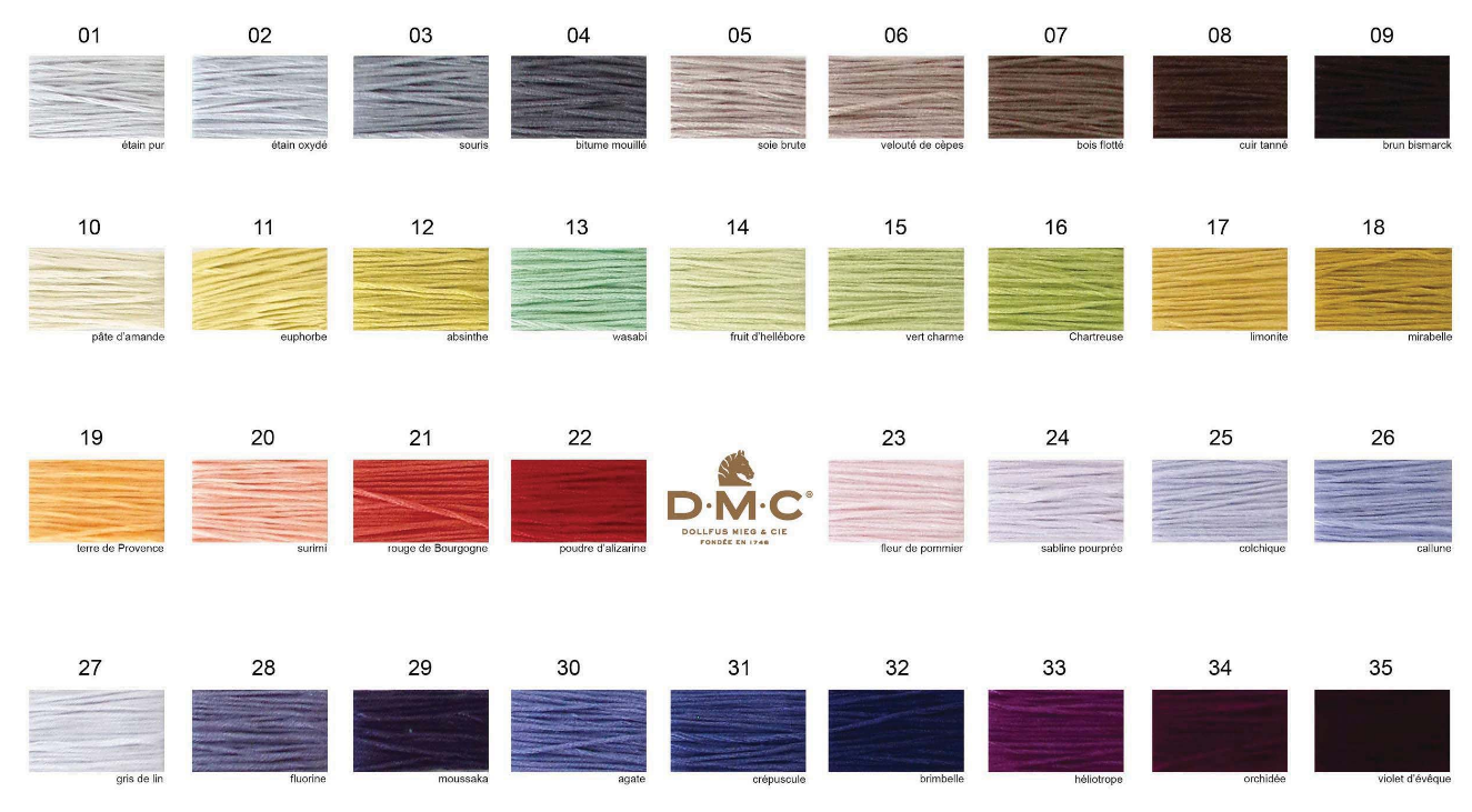 DMC Handstickgarne neue Farben