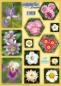 Preview: Reddy Cards Dufex Stanzbogen Set für Wasserfallkarten Motiv Blumen