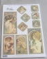 Preview: Jugenstilmotive von A. Mucha für Prägeboard Framey