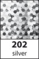 Preview: Stickerbogen Polka Dots / Polka Stippen silber hologramm