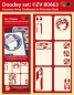Preview: Set aus 6 Kartenauflegern Victorian Style