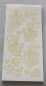 Preview: Stickerbogen 10 x 23 cm Aufkleber Transparent Garden Fairies gold