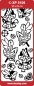 Preview: Stickerbogen 10 x 23 cm Aufkleber Hologramm Garden Fairies purple