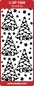 Preview: Stickerbogen 10 x 23 cm Aufkleber Transparent Christmas Tree silber