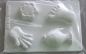 Preview: Hobbyfun Seifengießform Seife Hand, Fuß, Blüte, Fisch 4 Motive