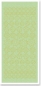 Preview: Stickerbogen 10 x 23 cm Kleine Blüten gold-perlmutt-grün