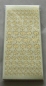 Preview: Stickerbogen 10 x 23 cm Perlmuttecken mit französischen Lilien gold-perlmutt-gold