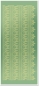 Preview: Stickerbogen 10 x 23 cm Spitzenränder 1, groß Gold-Spiegelfolie grün