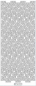 Preview: Le Suh Stickerbogen 10 x 23 cm Rahmen Rosen gold