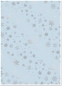 Preview: Reddy Cards Deko-Karton Weihnachten hellblau, silber-laminiert
