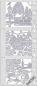 Preview: Le Suh Stickerbogen 10 x 23 cm Weihnachtslandschaft silber
