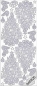 Preview: Le Suh Stickerbogen 10 x 23 cm Weihnachtsbaum silber
