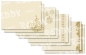 Preview: Reddy Cards DeLuxe Doppelkarten-Set gold-laminiert, creme
