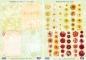 Preview: Reddy Cards 3D Stanzbogenset für Streublümchen gelb, orange und rottöne