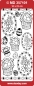 Preview: MD Sticker transparent Ostereier und Blumen gold