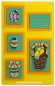 Preview: MD Sticker transparent Ostereier und Blumen gold