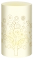 Preview: URSUS Silhouetten Tischlichter Filigrano Baum Creme