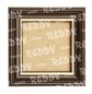 Preview: Reddy Cards Mini-Bilderrahmen dunkelbraun mit Goldrand