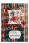 Preview: Reddy Cards Stanzbogen Glocken, Blumen, Rotkehlchen gold-laminiert, 4 Motive