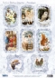 Preview: Reddy Cards Stanzbogen Tiere, Krippe silber-laminiert, 8 Motive