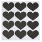 Preview: Tafelfolien-Sticker Herzen 3 Bögen 4,5 x 5 cm