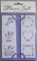 Preview: Kartenaufleger 13 x 4,2 cm 10 x 3 Stück Lavendel