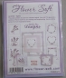 Preview: Kartenaufleger 13 x 4,2 cm 10 x 3 Stück Lavendel