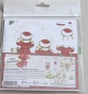 Preview: Kartenaufleger mit Stanzbogen Weihnachtseinkäufe