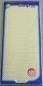 Preview: Stickerbogen 10 x 23 cm Aufkleber Flitter Transparent Rand Kette Gold