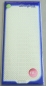 Preview: Stickerbogen 10 x 23 cm Aufkleber Flitter Transparent Rand Kette Silber