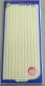 Preview: Stickerbogen 10 x 23 cm Aufkleber Flitter Transparent Rand gerade Gold