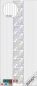 Preview: Le Suh Stickerbogen 10 x 23 cm Rand und Ecke gerade gold und schwarz