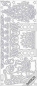 Preview: Le Suh Stickerbogen 10 x 23 cm Weihnachten Kamin gold