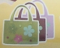 Preview: Kleiber Filztaschen-Set Blümchen grün