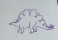 Preview: Doppelseitiger Stempel Stegosaurus