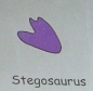 Preview: Doppelseitiger Stempel Triceratops