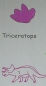 Preview: Doppelseitiger Stempel Triceratops