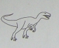 Preview: Doppelseitiger Stempel Allosaurus