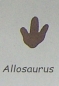 Preview: Doppelseitiger Stempel Allosaurus