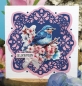 Preview: Berries Beauties 3D Push Out Happy Blue Birds Blue Birds in Pink