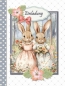 Preview: Reddy Cards Buchkarten Hasenfamilie