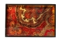 Preview: Caspari Tablett Lack Lacquer Square Tray Crimson Jaipur