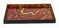 Preview: Caspari Tablett Lack Lacquer Square Tray Crimson Jaipur