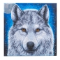 Preview: Craft Buddy CAK-A169M Framed Crystal Art Holzrahmen Moonlight Wolf