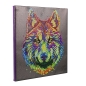 Preview: Craft Buddy CAK-A187M Framed Crystal Art Holzrahmen Colourful Wolfe