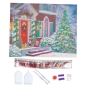 Preview: Craft Buddy CAK-A211L Crystal Art Kit 50 x 40 cm Christmas House