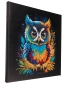 Preview: Craft Buddy CAK-A199M 30 x 30 cm Crystal Art Kit Holzrahmen Owl