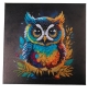 Preview: Craft Buddy CAK-A199M 30 x 30 cm Crystal Art Kit Holzrahmen Owl